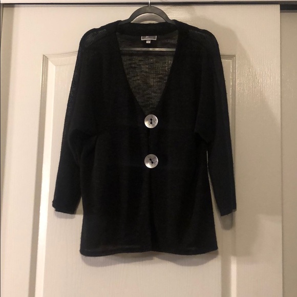 JM Collection Sweaters - JM Collection Lightweight Knit Slub Cardigan